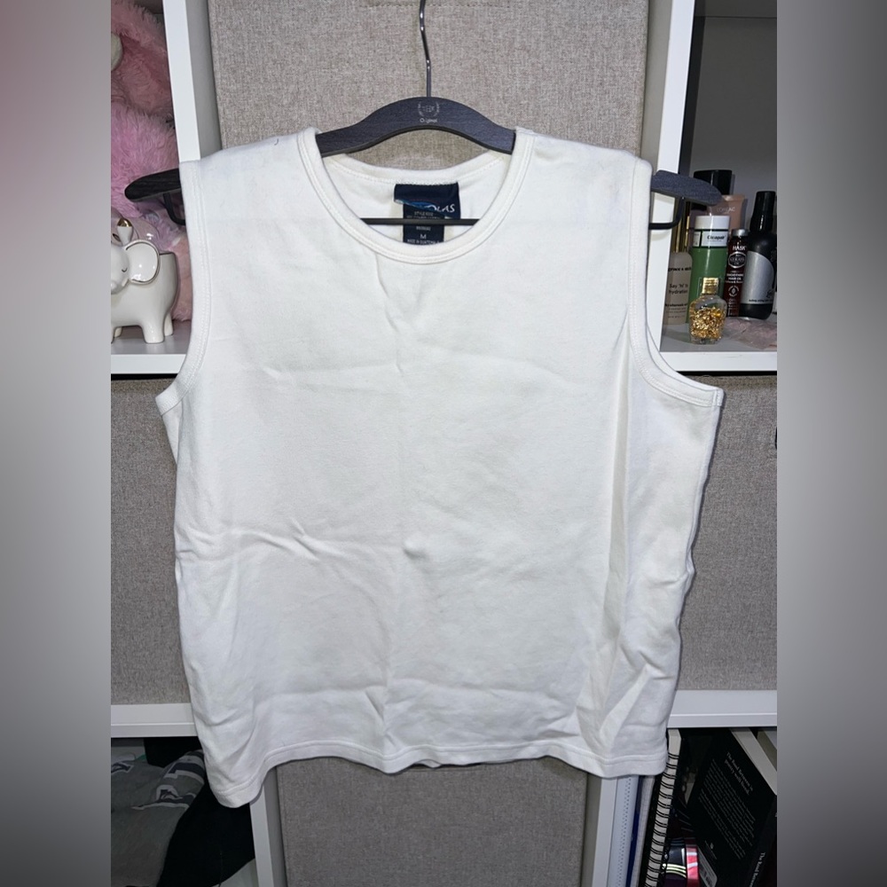 White tank top